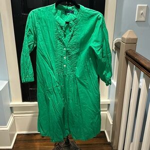 Bright green 100% cotton dress